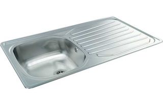 Carron Phoenix Precision Plus 90 Stainless Steel Sink from Homebase.co 