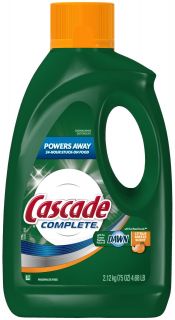 Cascade Complete Gel All in 1 Dishwasher Detergent, Citrus Breeze, 75 