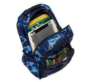 Small backpack holds a lunch bag, 2 small notebooks, 2 books & a water 