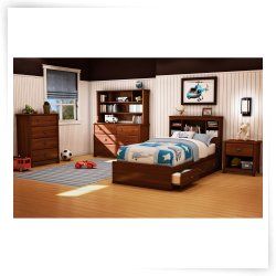 South Shore Willow Twin Mates Bookcase Bed Collection