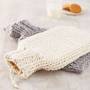 Hand Knitted Hot Water Bottle Cover   bedroom