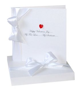 Luxury Swarovski crystal Valentines cards perfect for someone special 