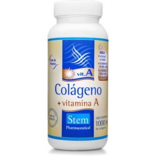 Colágeno 1000mg + Vitamina A   100 Comprimidos Stem Pharmaceutical 