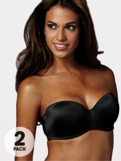 Intimates Solutions Smooth Strapless Multiway Bras (2 pack 