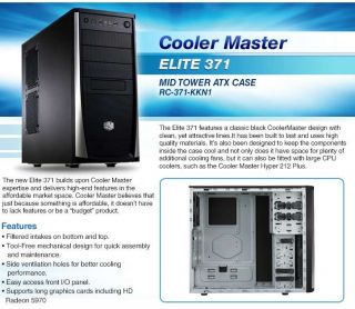 Cooler Master Elite 371 ATX Mid Tower New Arrival Product Details