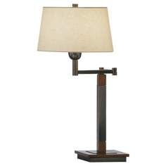 Robert Abbey Wonton Collection Bronze Swing Arm Table Lamp