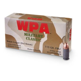 Wolf 9mm 115 Grain Fmj 250 Rounds   365151, 9mm Ammo at Sportsmans 