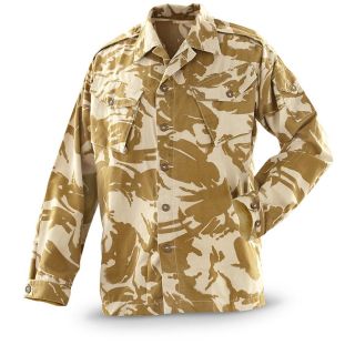 Used British Military Surplus Field Shirts, Dpm Desert Camo   961627 