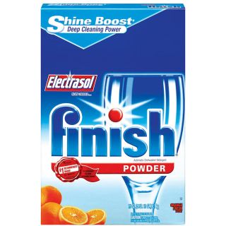 Finish Powder Dishwasher Detergent, Orange Fresh   