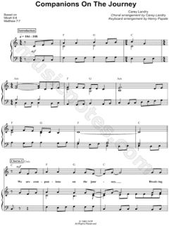Carey Landry   Companions on the Journey Sheet Music   Download 