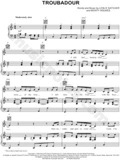 Image of George Strait   Troubadour Sheet Music   Download & Print