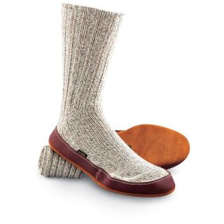 Acorn Ragg Wool Slipper Socks, Gray   388239, Slippers at Sportsmans 