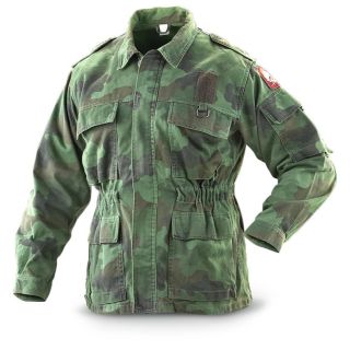 Used Serbian Military Surplus Field Jacket, Camo   759189, Jackets 