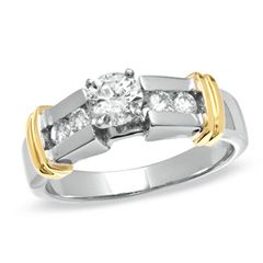CT. T.W. Diamond Engagement Ring 14K Two Tone Gold   Zales