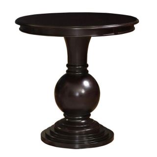 Espresso Round Accent Tables at Brookstone—Buy Now