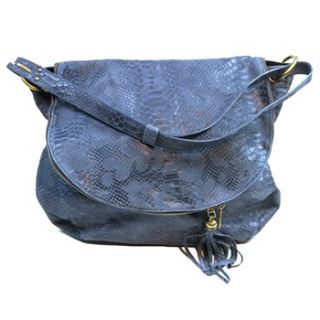 Georges Rech Blue Caroline Leather Shoulder Bag