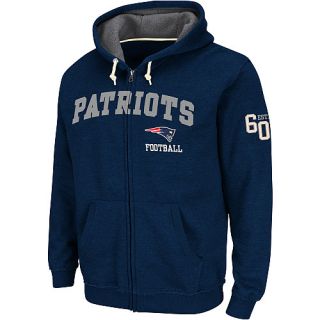 Mens New England Patriots O.T. Victory Full Zip Hooded Sweatshirt 