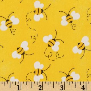 Charms Bees Yellow   Discount Designer Fabric   Fabric
