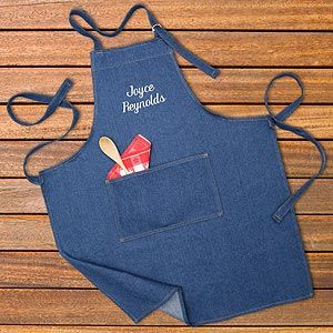 Cooks Choice Embroidered Denim Apron