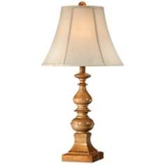 John Timberland™ Small Wooden Candlestick Table Lamp