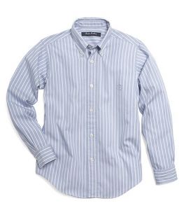 Washed Pinpoint Stripe Sport Shirt   Brooks Brothers