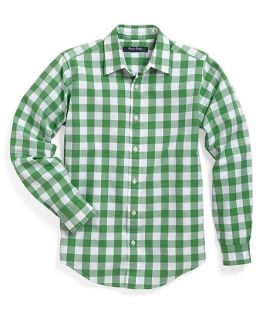 Washed Oxford Gingham Check Sport Shirt   Brooks Brothers