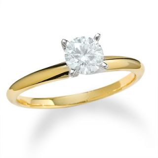 CT. Diamond Solitaire Engagement Ring in 14K Gold   Rings   Zales