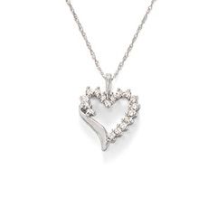 Customer Reviews for 1/4 CT. T.W. Diamond Shadow Heart Pendant in 10K 