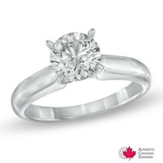 CT. Certified Canadian Diamond Solitaire Engagement Ring in 14K 