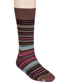Paul Smith Accessories Brown Multicolor Striped Socks  Herren 