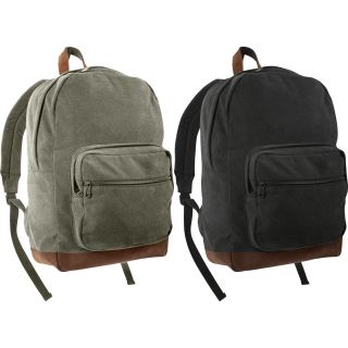 Vintage Teardrop Backpacks (military travel bags, leather accented 
