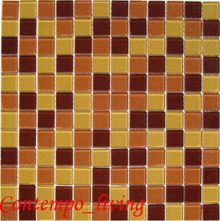 Crystal Glass Tile Brown Color F Backsplash Mosaic $9