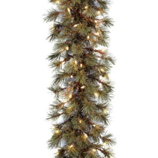 Wispy Willow Christmas Garland w/ Clear Lights at Brookstone—Buy Now 