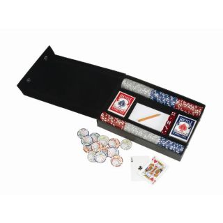 Personalized Leather Professional Poker Sets at Brookstone—Buy Now!