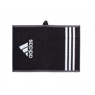 New   Adidas Golf Black Cart Towel 16 x 24
