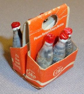 Unique Rare Soda Pop Coca Cola Miniature 6 pack Frosted Bottles  Fast 