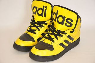 Adidas Originals ObyO Jeremy Scott JS Instinct Hi Mens Yellow Shoes 