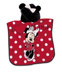 Disney Minnie Mouse Poncho   towels & flannels   Mothercare
