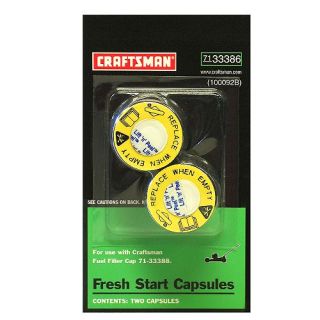 Craftsman Fresh Start Fuel Capsule Refills, 2 pk.   Outlet