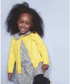 Little Bird by Jools Yellow Button Cardigan   girls   Mothercare
