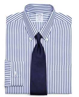 Supima® Cotton Non Iron Slim Fit Bold Stripe Dress Shirt   Brooks 