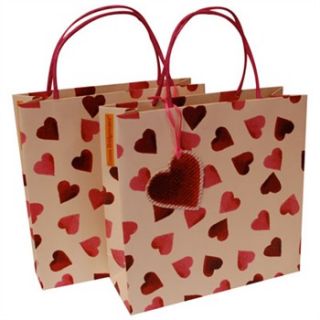Emma Bridgewater Set of Four Heart Design Medium Gift Bags