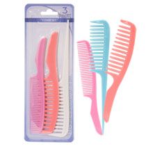 Home Health & Personal Care Haircare Basic Solutions Comb Sets, 3 ct 