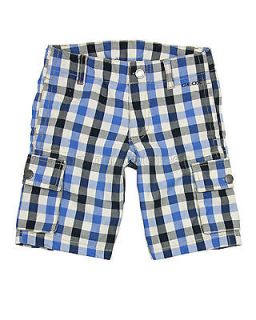 GEOX Boys Plaid Cargo Shorts, Sizes 4, 5, 6, 8, 10, 12