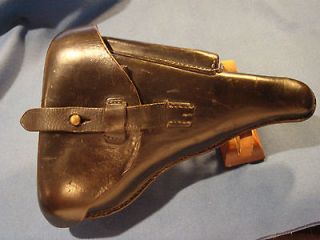 GERMAN WW2 ORIGINAL FISCHER 1941 POLICE EAGLE B LUGER HOLSTER AND TOOL 