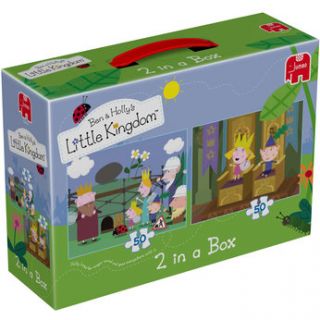 Set of 2 Ben & Hollys Little Kingdom jigsaw puzzles with 50 pieces 