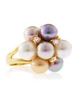 Pearl Cluster Ring   
