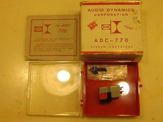 HARD TO FIND VINTAGE ADC 770 CARTRIDGE AND GENUINE ADC STYLUS IN 