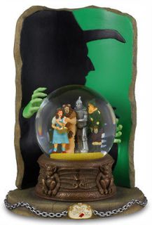   Box Wizard of Oz  Four Character Water Globe w/Wicked Witch Silhouette