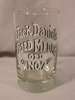 VINTAGE JACK DANIELS 1971 GOLD MEDAL OLD No.7 GLASS